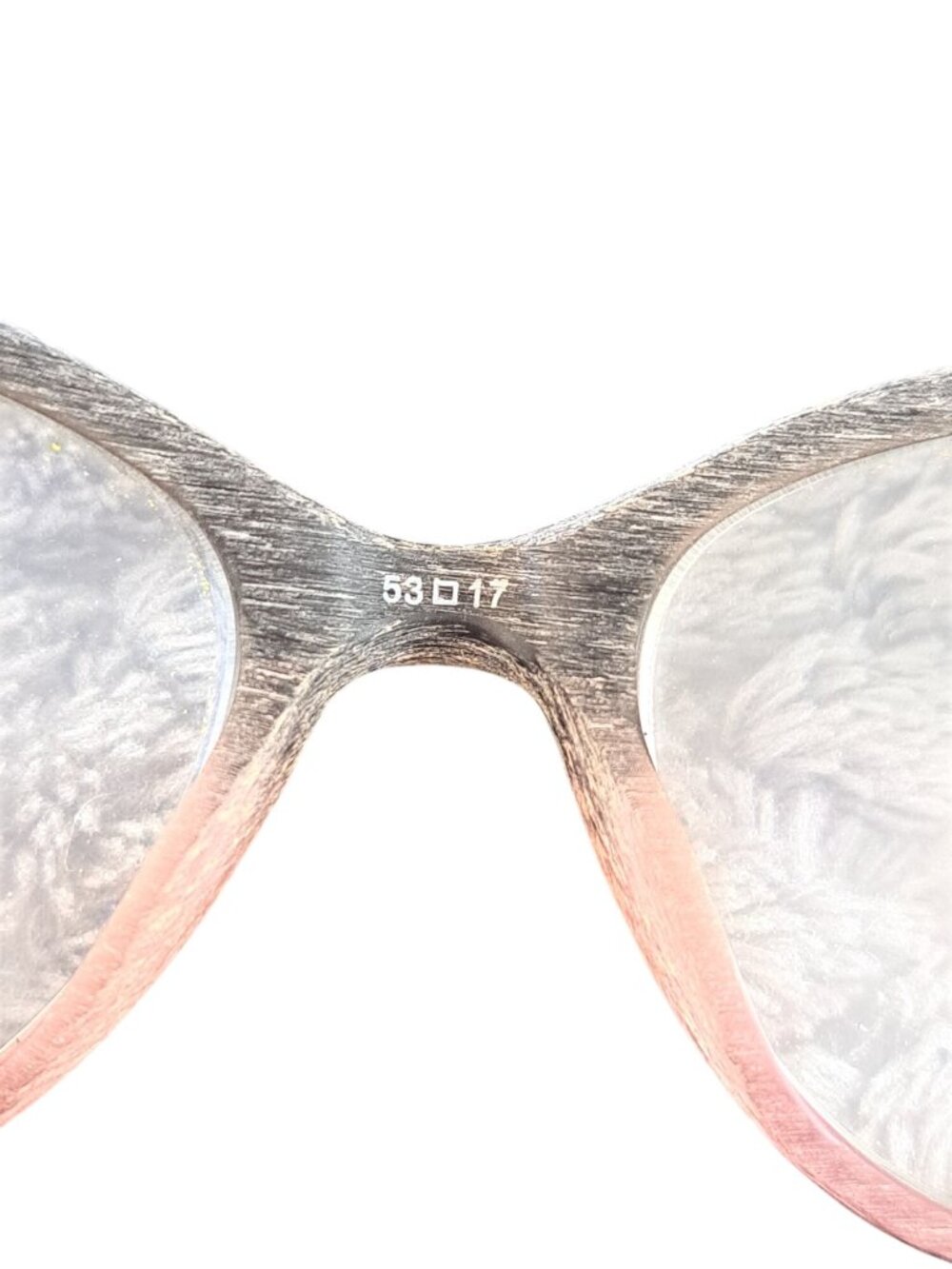 Rickey Smiley RS 202 Pink & Black Eyeglasses Frame 53-17-140 Wood Like Texture - Picture 4 of 7